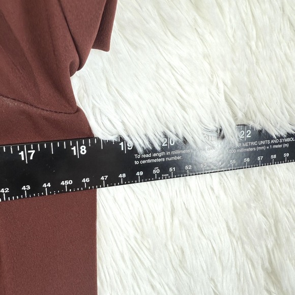 Lauren Conrad Women Career Blazer Size 4 Brown Notch Fitted Business Casual Open - Picture 8 of 11